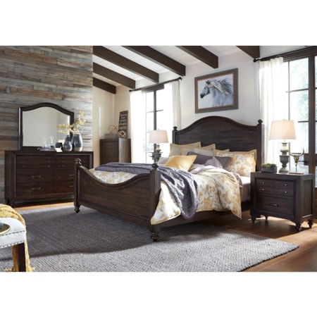 Queen Poster Bed Bedroom Group