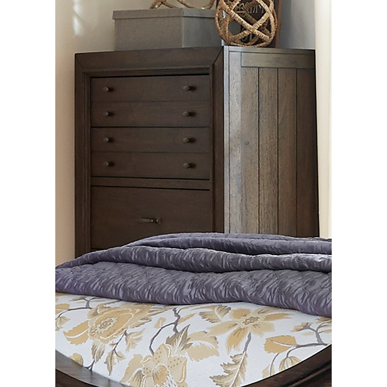 Liberty Furniture Catawba Hills Bedroom 5 Drawer Chest with Dovetail Drawers