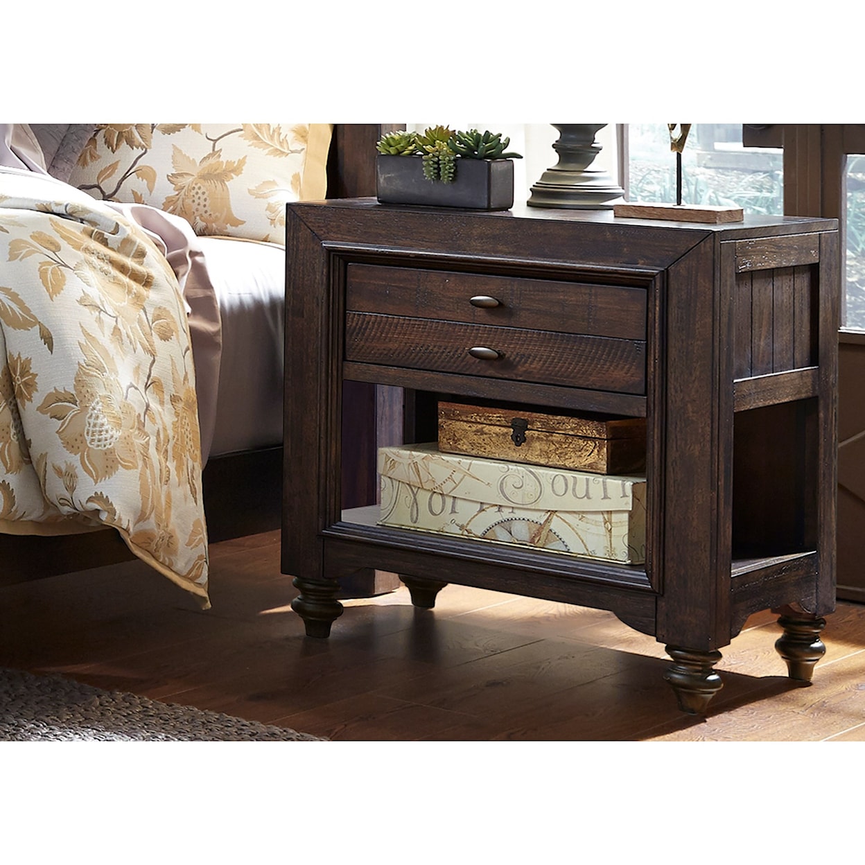 Liberty Furniture Catawba Hills Bedroom Chair Side Night Stand