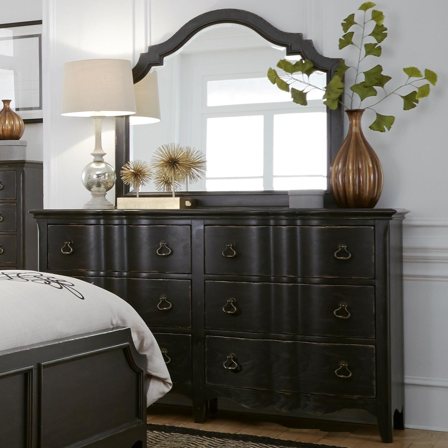 Dresser and Mirror Combo