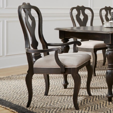 Splat Back Arm Chair