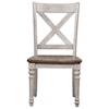 Liberty Furniture Cottage Lane X Back Wood Seat Side Chair (RTA)