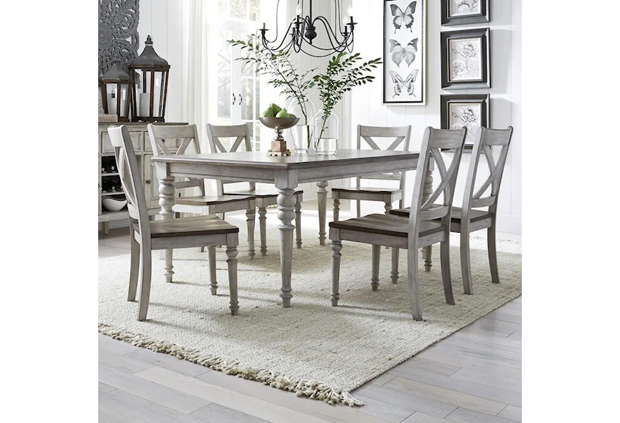 Cottage Lane 7-Piece Rectangular Table Set by Liberty Furniture at VanDrie Home Furnishings