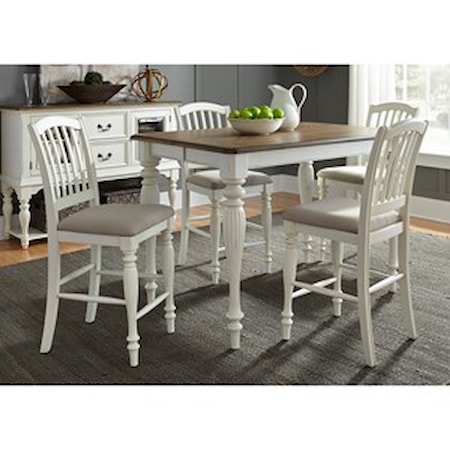 5 Piece Gathering Table Set