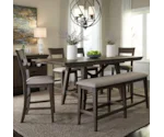Liberty Furniture Double Bridge 6 Piece Gathering Table Set