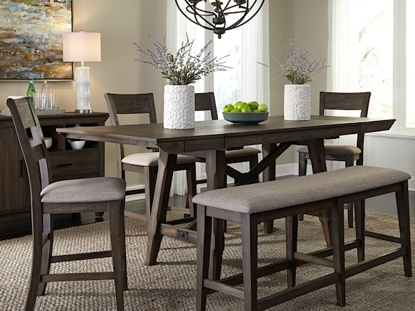 6 Piece Gathering Table Set 