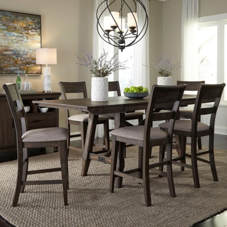 7 Piece Gathering Table Set