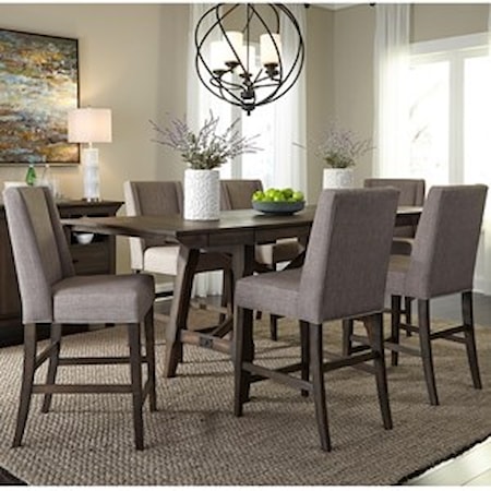 7 Piece Gathering Table Set