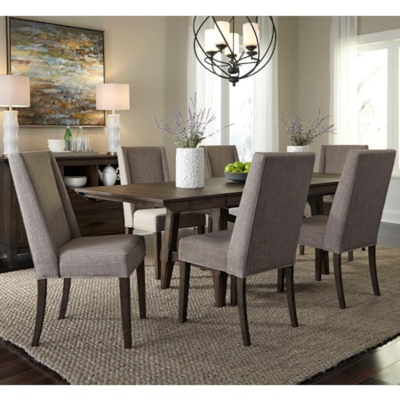 7 Piece Trestle Table Set