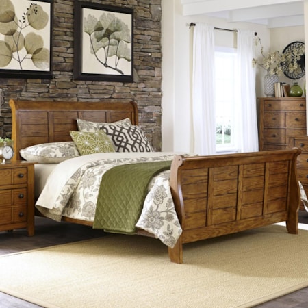 Queen Sleigh Bed