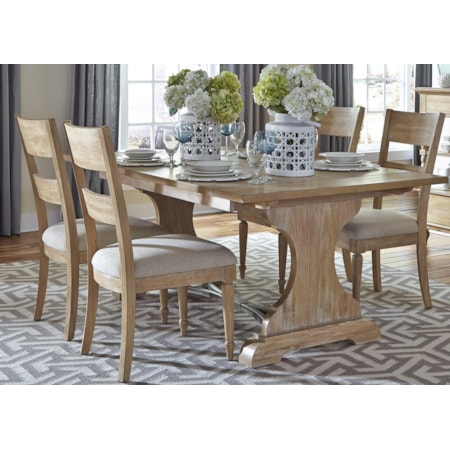 Trestle Table and Chair Set