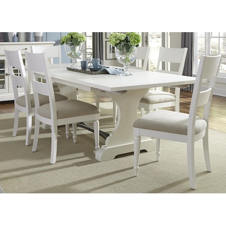Trestle Table and Chair Set