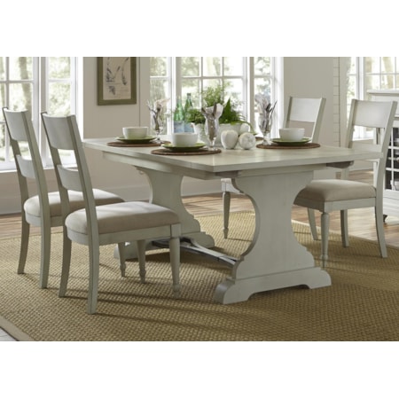 Trestle Table and Chair Set