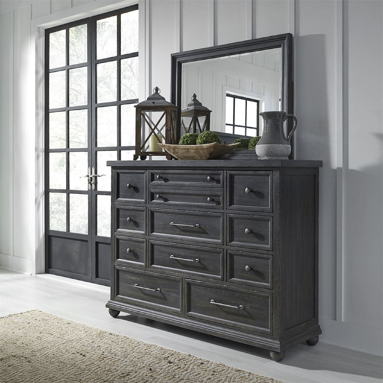 Liberty Furniture Harvest Home Dresser and Mirror