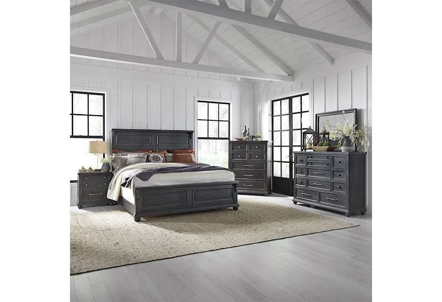 Harvest Home King Bedroom Group by Liberty Furniture at Dream Home Interiors