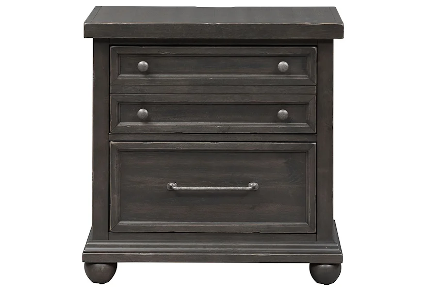 Harvest Home Night Stand with Charging Station by Liberty Furniture at VanDrie Home Furnishings
