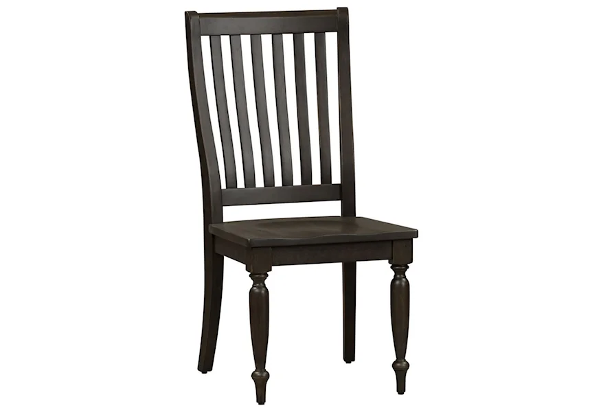 Harvest Home Slat Back Side Chair by Liberty Furniture at Dream Home Interiors