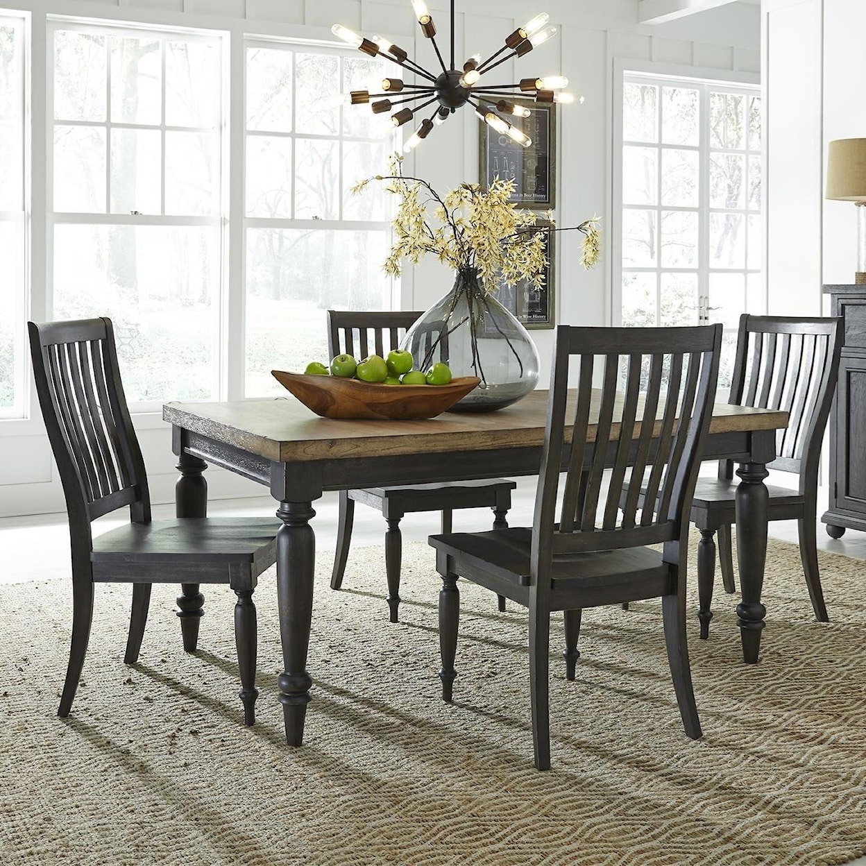 Liberty Furniture Harvest Home 5-Piece Rectangular Table Set