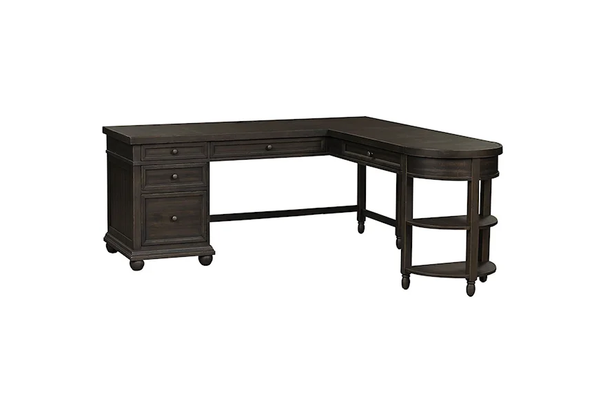 Harvest Home L-Shaped Desk by Liberty Furniture at Dream Home Interiors