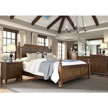 King Poster Bedroom Group