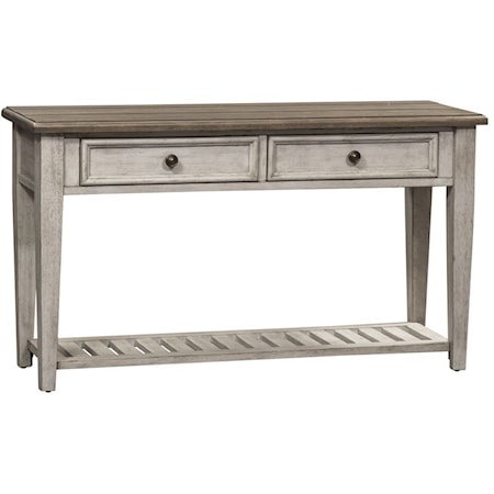 2 Drawer Sofa Table