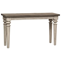 Transitional Two- Toned Rustic Sofa Table