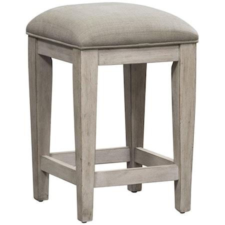 Transitional Counter Height Console Stool