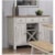Liberty Furniture Lindsey Farm Transitional Two-Toned Server with Wine Rack
