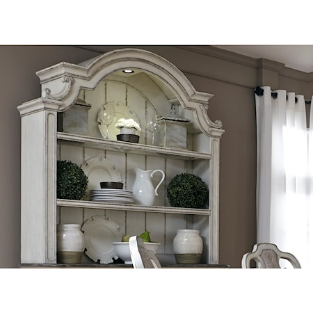2 Shelf Hutch with Touch Lighting