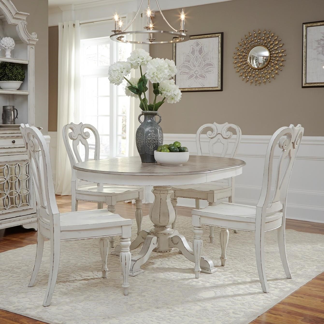 Traditional Five Piece Chair and Table Set