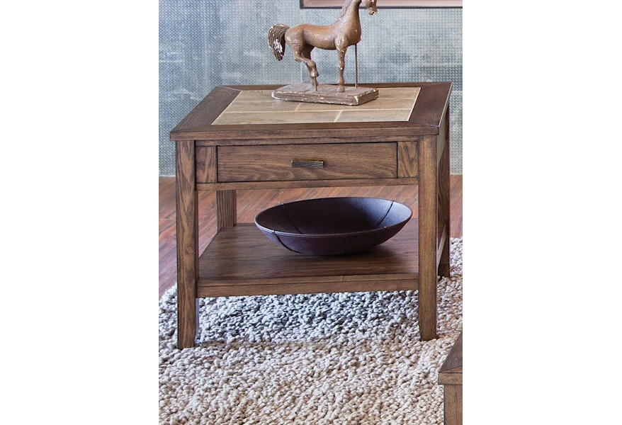 Mesa Valley Occasional End Table by Liberty Furniture at Johnny Janosik