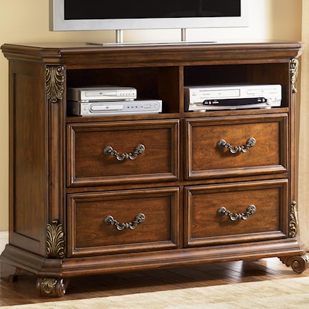 4 Drawer Media Chest