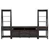 Liberty Furniture Modern Farmhouse Entertainment Center with Piers