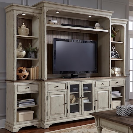Entertainment Center with Piers 