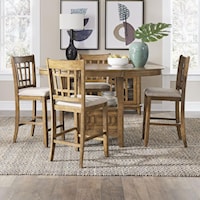 Mission 5-Piece Counter Height Table Set