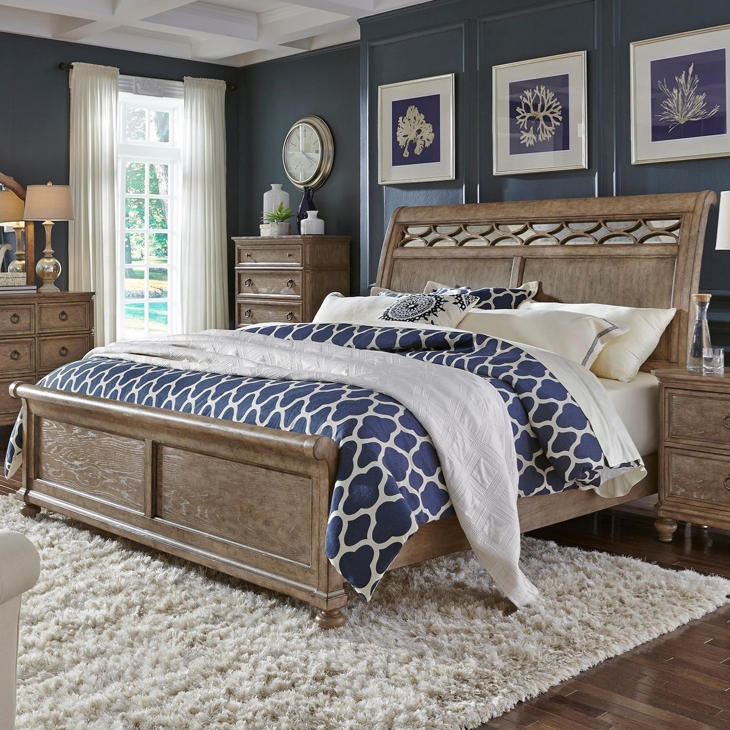 Queen Sleigh Bed 