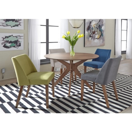 5 Piece Pedestal Table Set