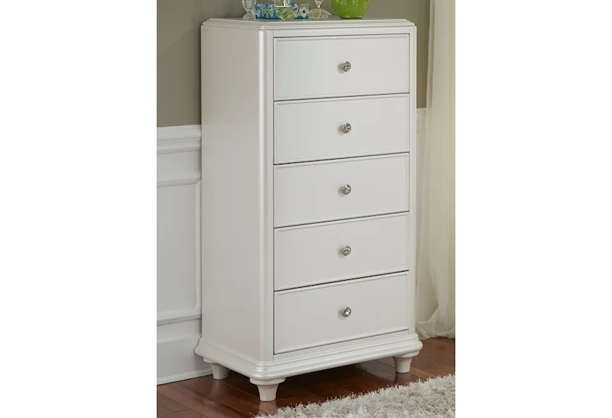 Stardust 5 Drawer Lingerie Chest by Liberty Furniture at VanDrie Home Furnishings