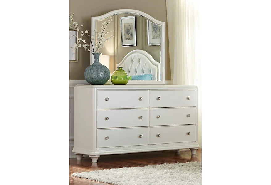 Stardust Dresser and Mirror by Liberty Furniture at VanDrie Home Furnishings