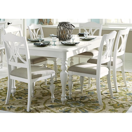 7 Piece Rectangular Table Set 