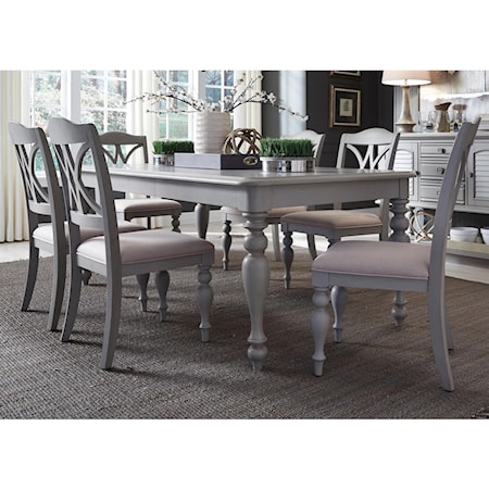 7 Piece Rectangular Table Set 