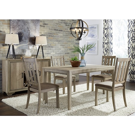 5 Piece Leg Table Set 