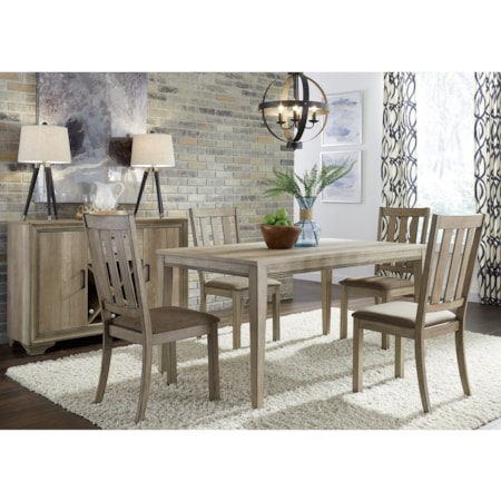 5 Piece Leg Table Set