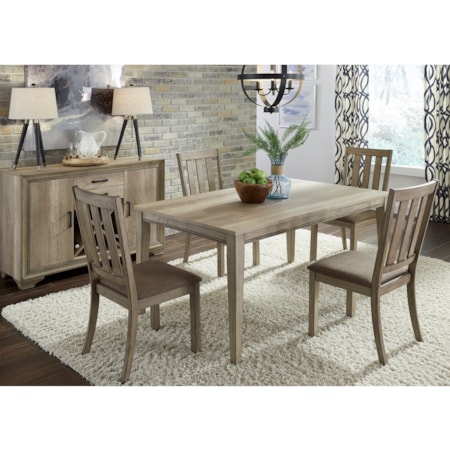5 Piece Rectangular Table Set