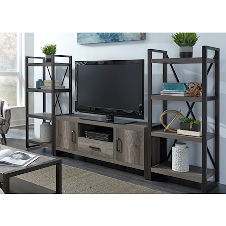 Entertainment Center with Piers 