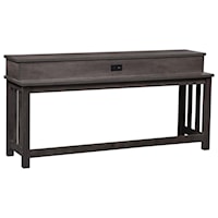 Console Bar Table in a Greystone Finish