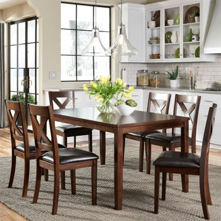7 Piece Rectangular Table Set