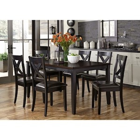 7 Piece Rectangular Table Set