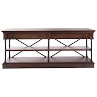 Metal/Wood 72 Inch TV Console