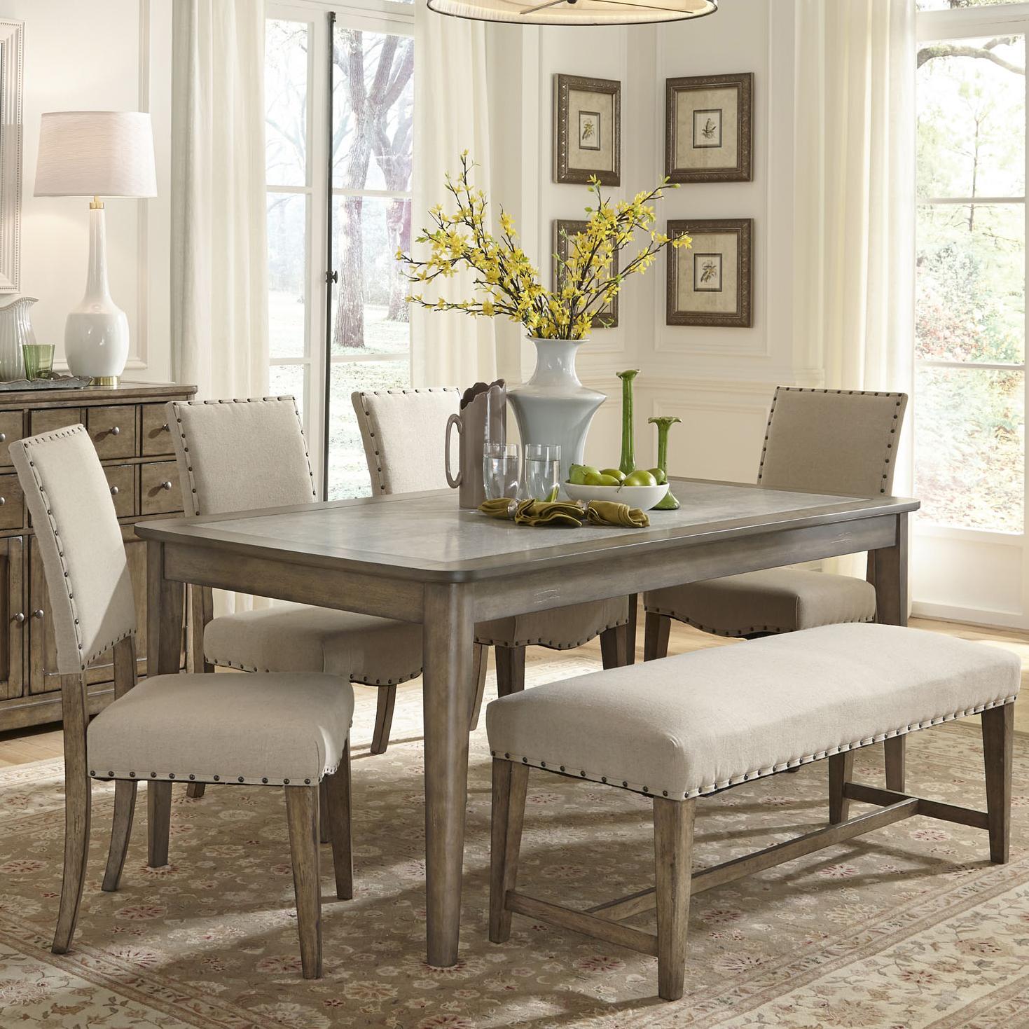East Brooke Weatherford Rectangular Leg Table